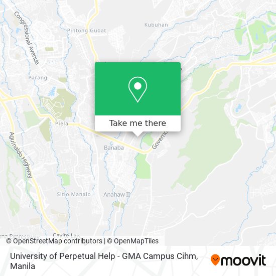 University of Perpetual Help - GMA Campus Cihm map