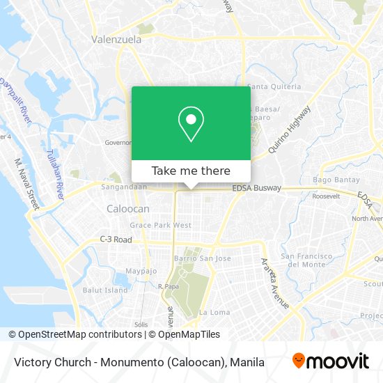 Victory Church - Monumento (Caloocan) map