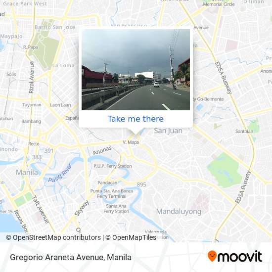 Gregorio Araneta Avenue map