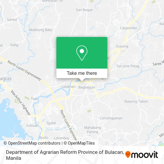 Department of Agrarian Reform Province of Bulacan map