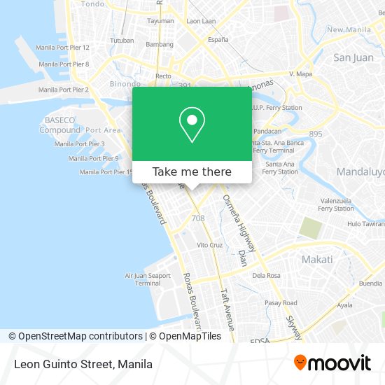 Leon Guinto Street map