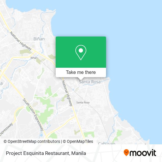 Project Esquinita Restaurant map