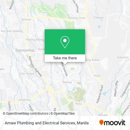 Amaw Plumbing and Electrical Services map