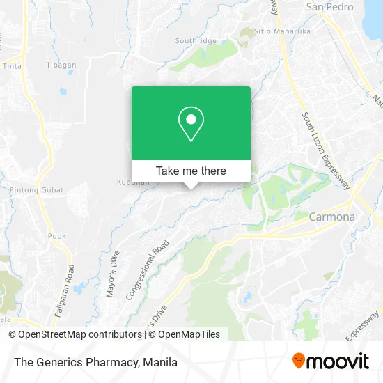 The Generics Pharmacy map