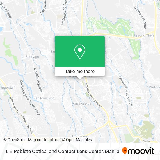 L E Poblete Optical and Contact Lens Center map