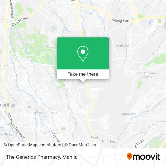 The Generics Pharmacy map