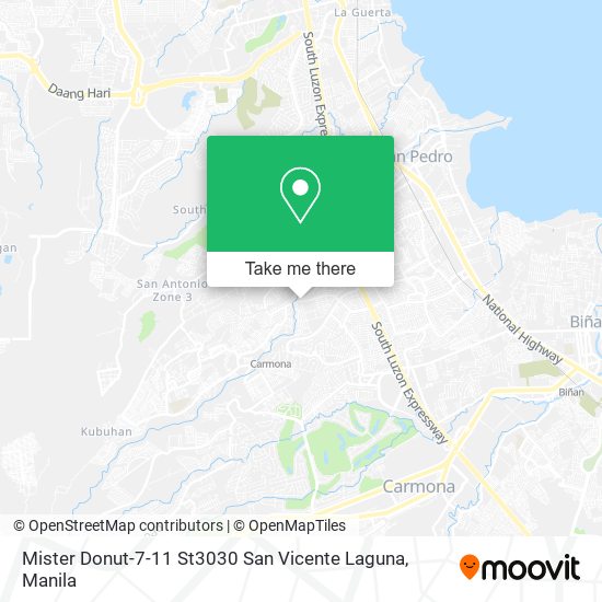 Mister Donut-7-11 St3030 San Vicente Laguna map