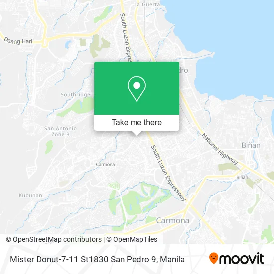 Mister Donut-7-11 St1830 San Pedro 9 map