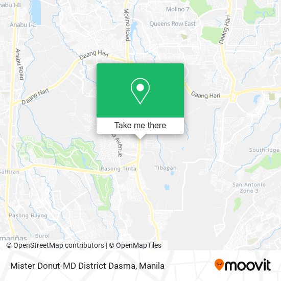 Mister Donut-MD District Dasma map