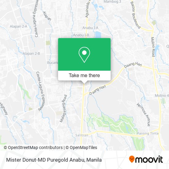 Mister Donut-MD Puregold Anabu map