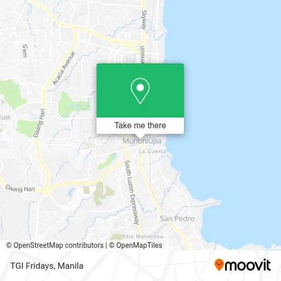 Tgi Fridays map