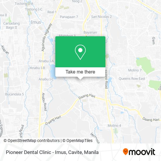 Pioneer Dental Clinic - Imus, Cavite map