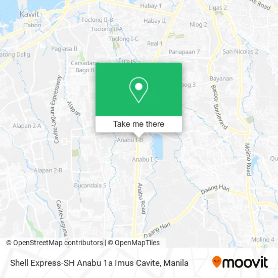Shell Express-SH Anabu 1a Imus Cavite map