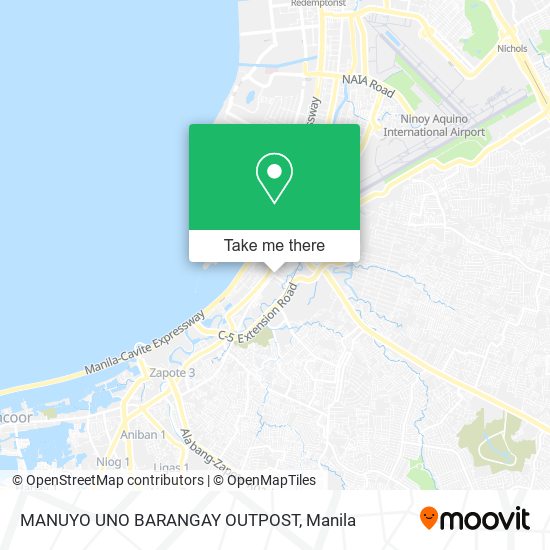 MANUYO UNO BARANGAY OUTPOST map