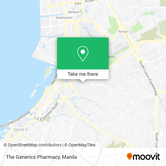 The Generics Pharmacy map