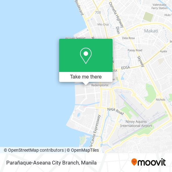 Parañaque-Aseana City Branch map