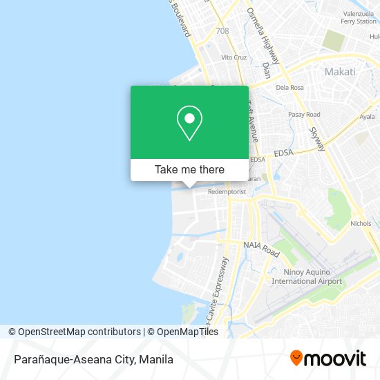 Parañaque-Aseana City map