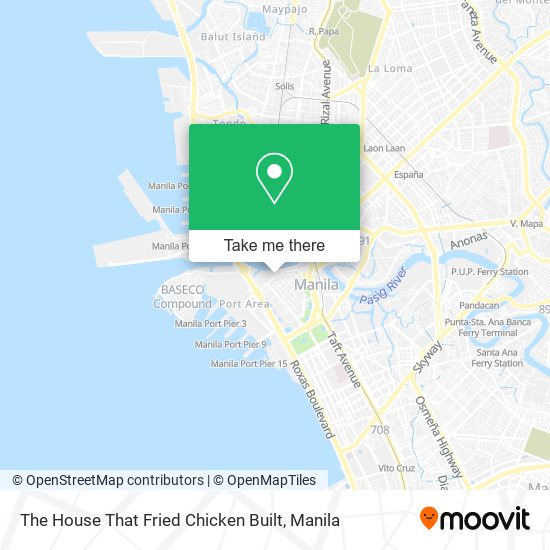 The House That Fried Chicken Built map