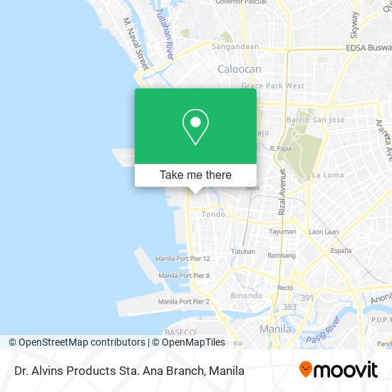 Dr. Alvins Products Sta. Ana Branch map