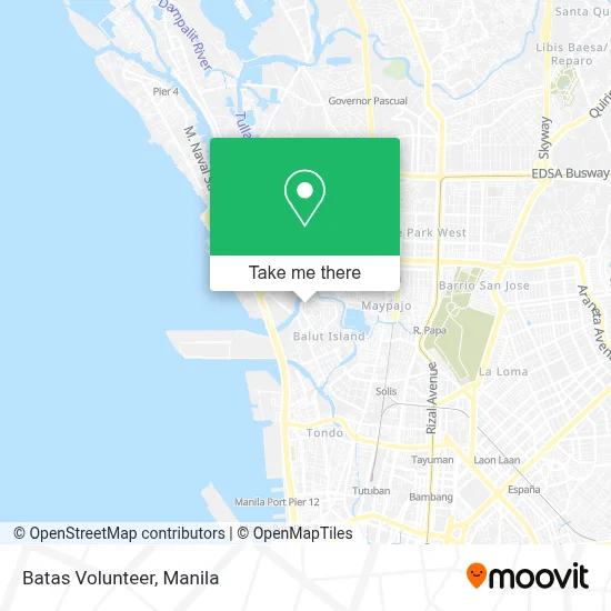 Batas Volunteer map