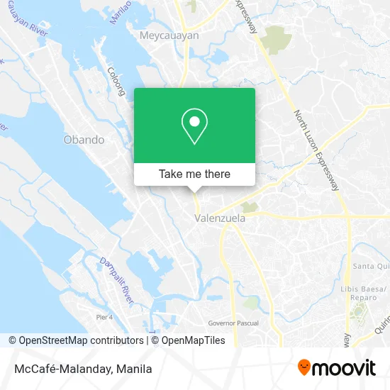 McCafé-Malanday map