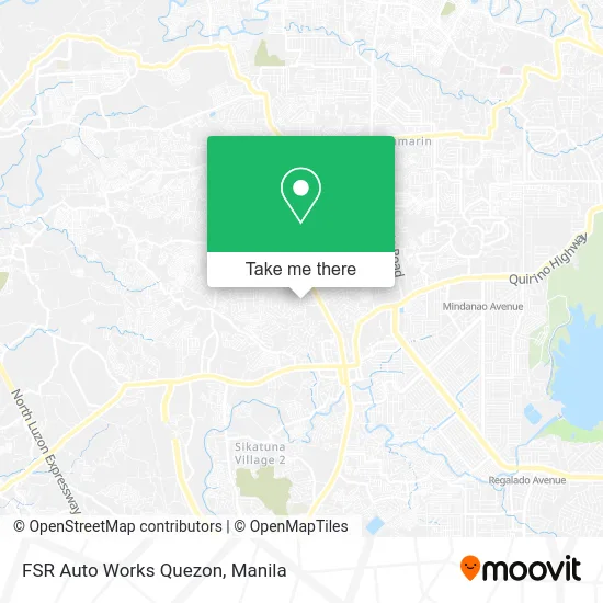 FSR Auto Works Quezon map