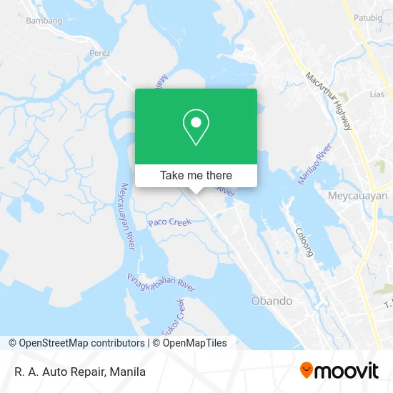 R. A. Auto Repair map