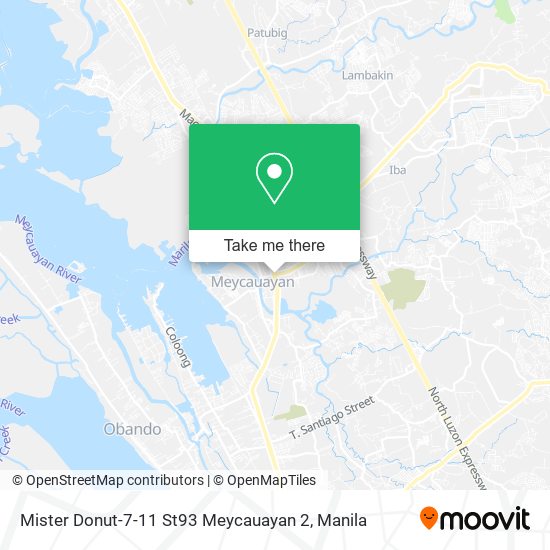 Mister Donut-7-11 St93 Meycauayan 2 map