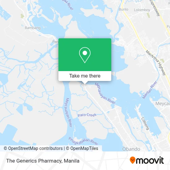 The Generics Pharmacy map