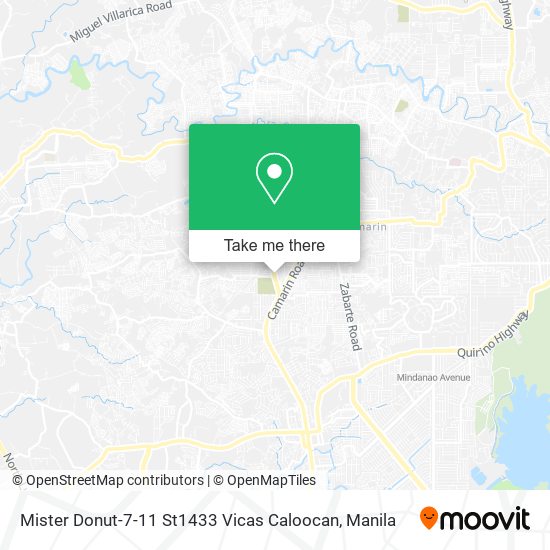 Mister Donut-7-11 St1433 Vicas Caloocan map