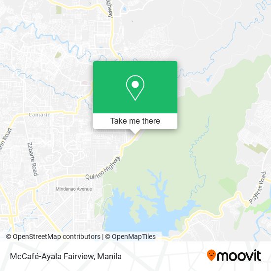 McCafé-Ayala Fairview map
