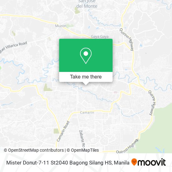 Mister Donut-7-11 St2040 Bagong Silang HS map