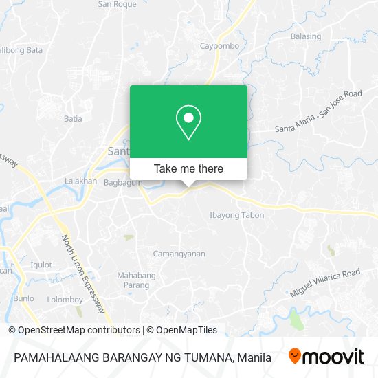 PAMAHALAANG BARANGAY NG TUMANA map