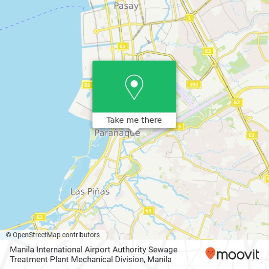 Manila International Airport Authority Sewage Treatment Plant Mechanical Division map