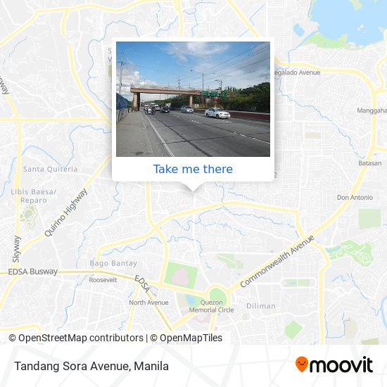 Tandang Sora Avenue map