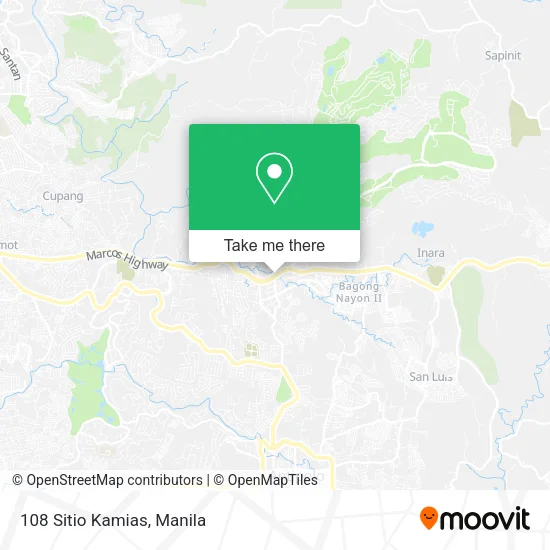 108 Sitio Kamias map