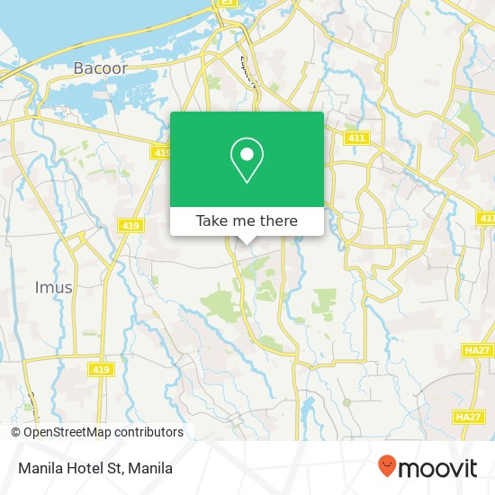 Manila Hotel St map