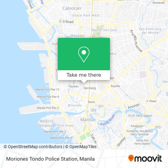 Moriones Tondo Police Station map