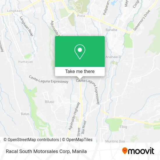 Racal South Motorsales Corp map