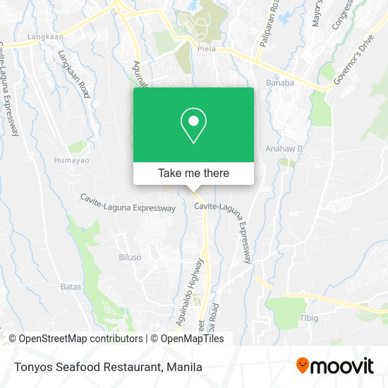 Tonyos Seafood Restaurant map