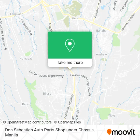 Don Sebastian Auto Parts Shop under Chassis map