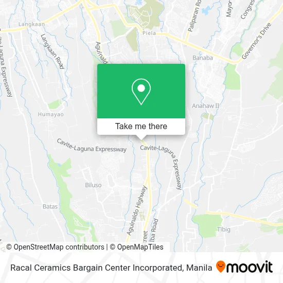 Racal Ceramics Bargain Center Incorporated map