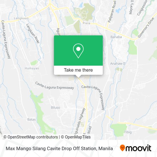 Max Mango Silang Cavite Drop Off Station map