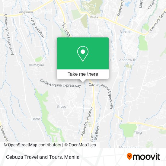 Cebuza Travel and Tours map