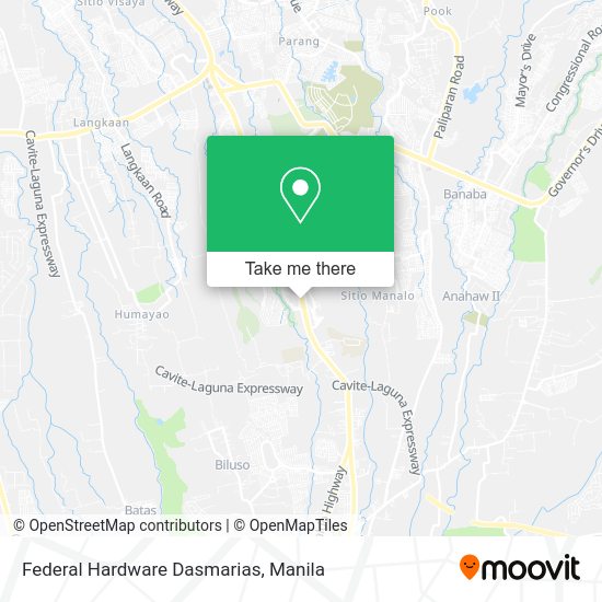 Federal Hardware Dasmarias map