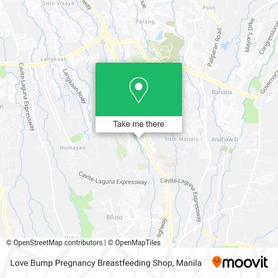 Love Bump Pregnancy Breastfeeding Shop map