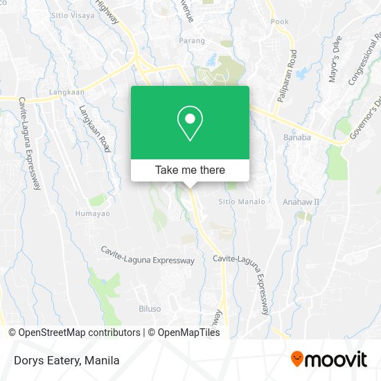 Dorys Eatery map