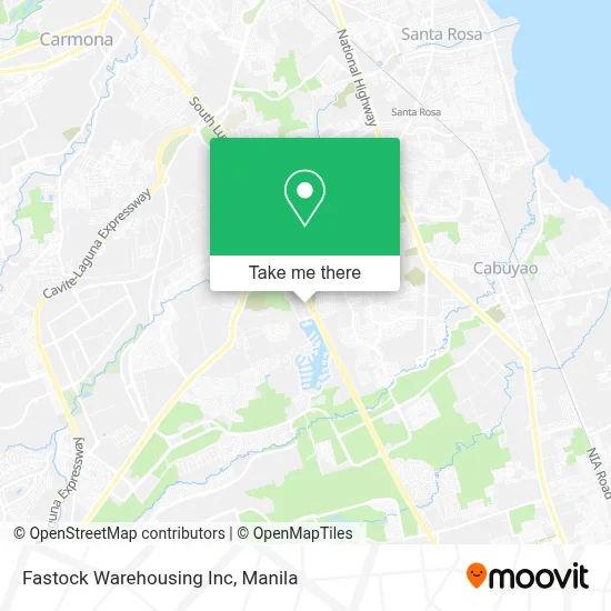 Fastock Warehousing Inc map