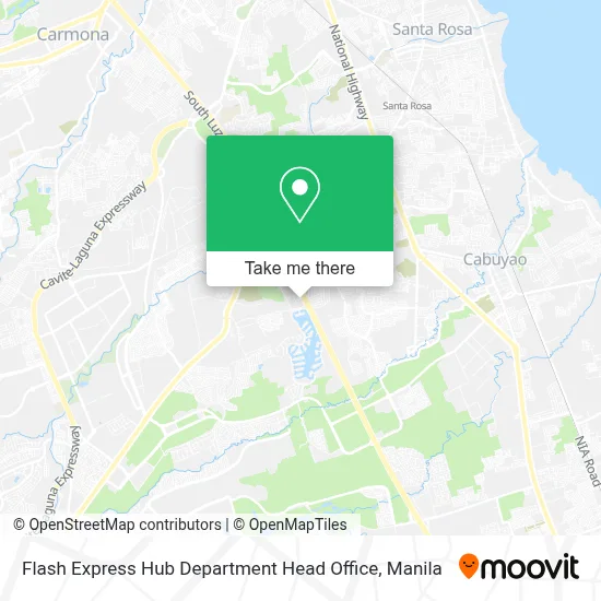 Flash Express Hub Department Head Office map