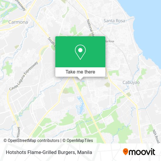 Hotshots Flame-Grilled Burgers map